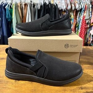 Clarks Breeze Bali Cloudsteppers Slip-On Sneakers in Black Size 7.5